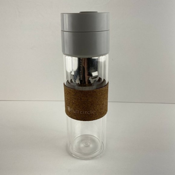 Full Circle Other - Full Circle Brumi Pour Over Hot + Cold Brew Bottle Travel Coffee Mug 12oz Gray